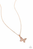 Paparazzi Midair Magic - Rose Gold Necklace