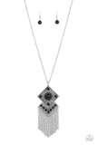 Paparazzi Kite Flight - Black Necklace