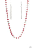 Paparazzi Floral Catwalk - Red Necklace