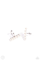 Paparazzi CUFF Love - White Earring Cuff