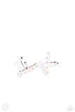 Paparazzi CUFF Love - White Earring Cuff