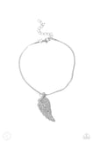 Paparazzi Angelic Accent - White Anklet