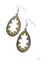 Paparazzi Wildly Wonderous - Yellow Earrings