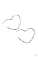 Paparazzi Summer Sweethearts - Silver Hoop Earrings