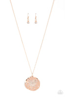 Paparazzi Boom and COMBUST - Rose Gold Necklace