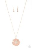 Paparazzi Boom and COMBUST - Rose Gold Necklace