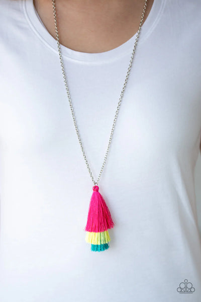 Paparazzi Triple The Tassel - Multi Necklace