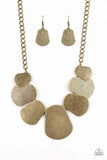 Paparazzi CAVE The Day - Brass Necklace