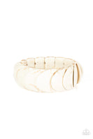 Paparazzi Nomadic Nature - White Bracelet