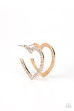 Paparazzi AMORE to Love - Gold Hoop Earrings