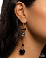 Paparazzi Blissful Balance - Black Earrings