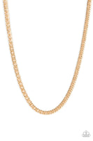 Paparazzi Valiant Victor - Gold Men’s Necklace