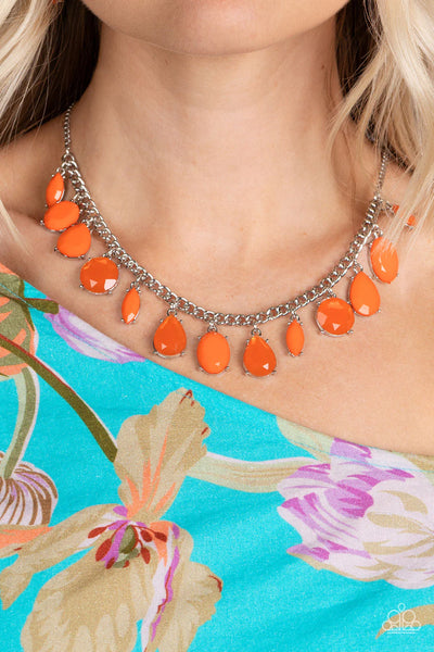 Paparazzi Fairytale Fortuity - Orange Necklace