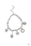 Paparazzi Legacy Letters - White - M Bracelet