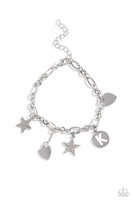 Paparazzi Legacy Letters - White - K Bracelet