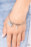 Paparazzi Making It INITIAL - T - Silver Bracelet