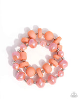 Paparazzi Shape Shifting Season - Orange Bracelet