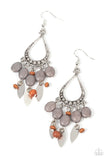 Paparazzi Adobe Air - Silver Earrings