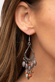 Paparazzi Adobe Air - Silver Earrings