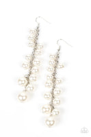 Paparazzi Atlantic Affair - White Earrings