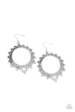 Paparazzi Casually Capricious - Silver Earrings