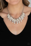 Paparazzi Champagne Dreams - White Necklace