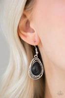 Paparazzi Abstract Anthropology - Black Earrings