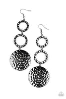 Paparazzi Blooming Baubles - Black Earrings