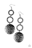 Paparazzi Blooming Baubles - Black Earrings