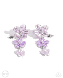 Paparazzi Balanced Bouquet - Purple Clip-On Earrings