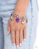 Paparazzi Whole Lotta Love - Purple Bracelet