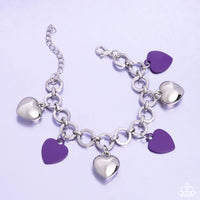 Paparazzi Whole Lotta Love - Purple Bracelet