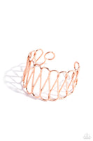 Paparazzi Wickedly Wired - Copper Bracelet