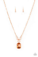 Paparazzi Queen Bling - Copper Necklace