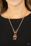 Paparazzi Queen Bling - Copper Necklace