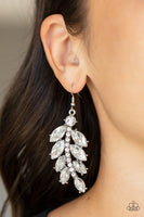 Paparazzi Ice Garden Gala - White Earrings