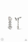 Paparazzi Heartthrob Twinkle - White Post Earrings