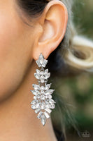 Paparazzi Frozen Fairytale - White Post Earrings