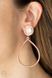 Paparazzi Fairytale Finish - Copper Clip-On Earrings