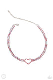 Paparazzi Rows of Romance - Pink Necklace