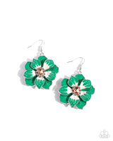 Paparazzi Tropical Treasure - Green Earrings