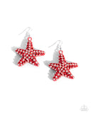 Paparazzi Skilled Starfish - Orange Earrings