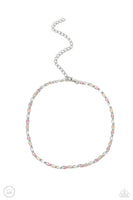 Paparazzi Admirable Accents - Pink Choker Necklace