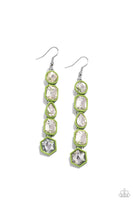 Paparazzi Developing Dignity - Green Earrings