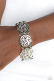 Paparazzi Filigree Fanfare - Silver Bracelet