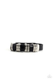 Paparazzi Hardware Hustle - Black Bracelet