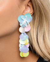 Paparazzi Under the Waves - Blue Post Earrings