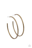 Paparazzi Rural Reserve - Brass Hoop Earrings