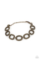 Paparazzi Industrial Amazon - Brass Bracelet