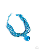 Paparazzi Affectionate Accent - Blue Bracelet